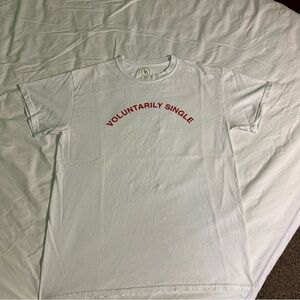 Voluntarily Single White T-Shirt